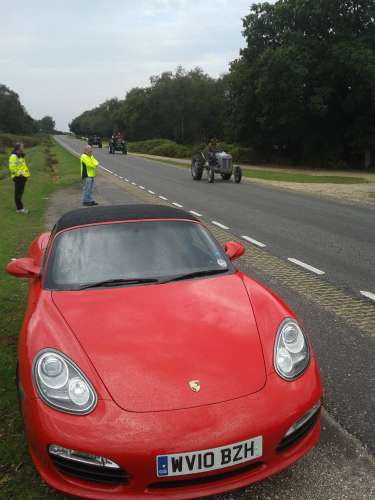 New forest tractor run (and Gavins porsche)