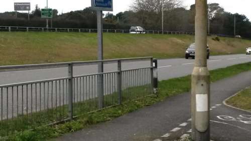 A3049 by underpass to St Edwards